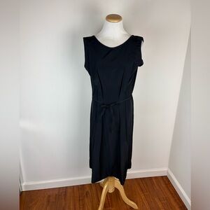 MM6 Maison Marten Marglela Black Tie Waist Dress Size 42 US 10